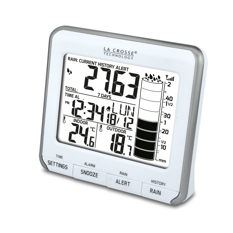 WS9005 WHITE SILVER Electronic rain gauge Specialized device LA