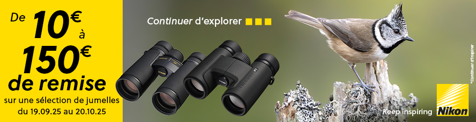 From €10 to €150 off a selection of binoculars from 09/19/2025 to 10/20/2025