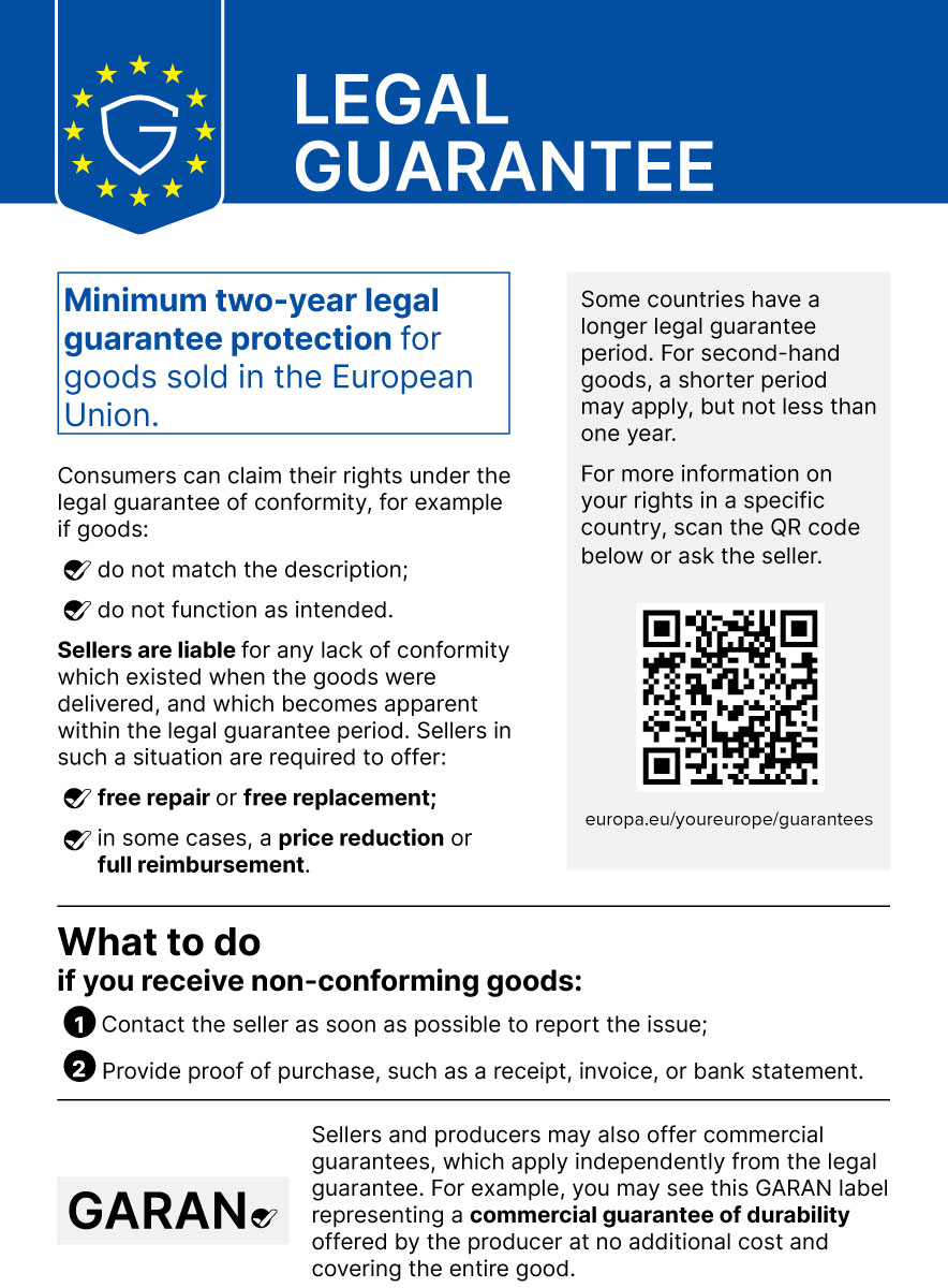 Legal guarantee