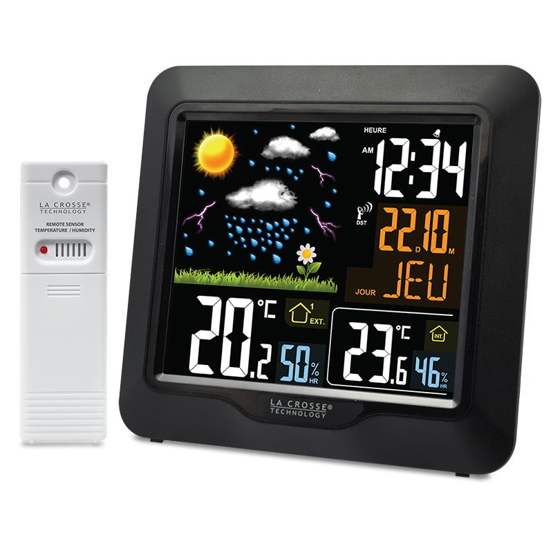 La Crosse Technology Station météo colorée avec 3 capteurs WS6204 -  Cdiscount TV Son Photo